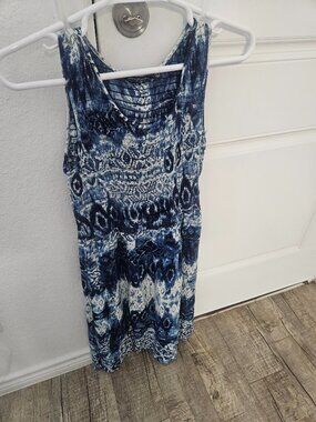 Notations Blue and White Summer Dress